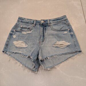 Garage Light Blue Festival Short with Rips Size 3